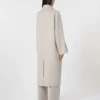 Uldfrakke, beige Uldfrakke, beige