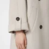 Uldfrakke, beige Uldfrakke, beige