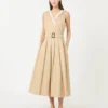 Vandafvisende gabardine-kjole, beige Vandafvisende gabardine-kjole, beige