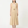 Vandafvisende gabardine-kjole, beige Vandafvisende gabardine-kjole, beige