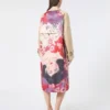 Vandafvisende gabardine-trenchcoat med print, blomme
