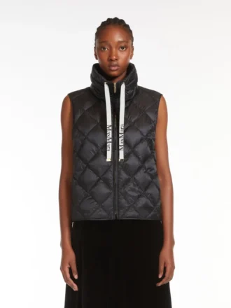 Vandafvisende nylon-canvas-vest, sort