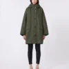 Vandafvisende parka i canvas, khaki Vandafvisende parka i canvas, khaki