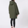 Vandafvisende parka i canvas, khaki Vandafvisende parka i canvas, khaki