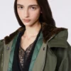 Vandafvisende parka i canvas, khaki Vandafvisende parka i canvas, khaki