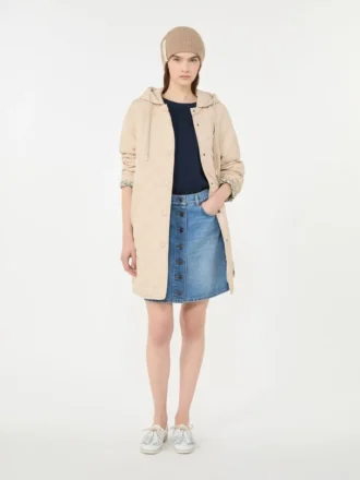 Vandafvisende parka med polstring, sand