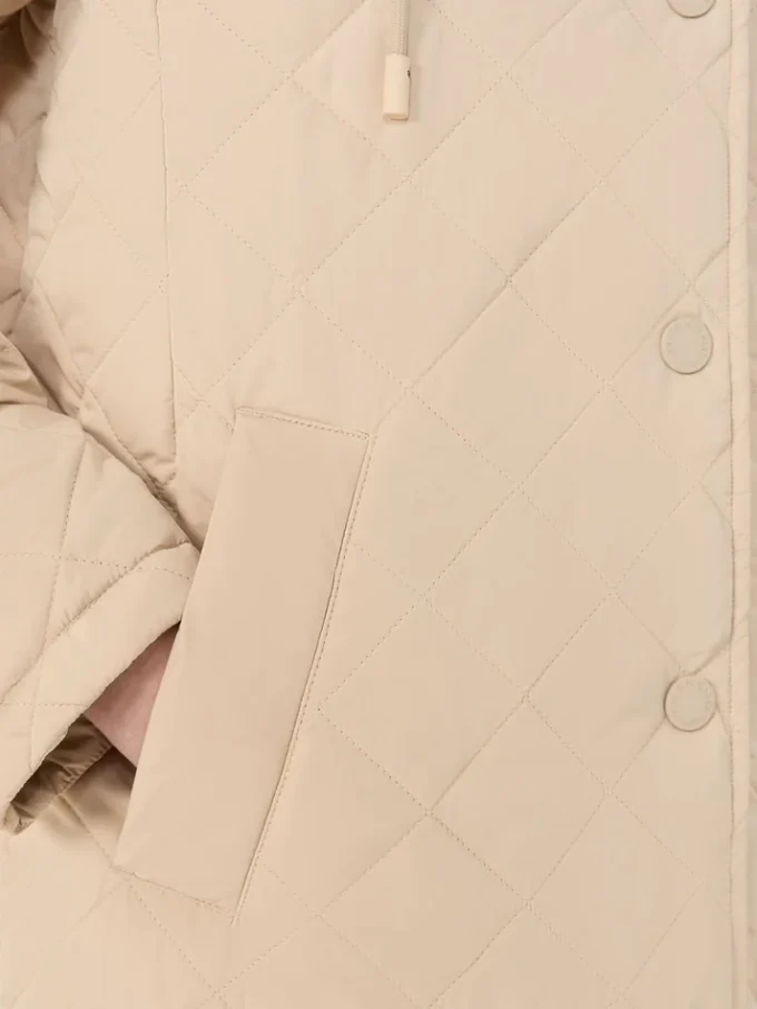Vandafvisende parka med polstring, sand Vandafvisende parka med polstring, sand