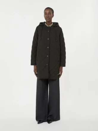 Vandafvisende parka med polstring, sort