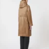 Vandafvisende, polstret parka i canvas, kamel Vandafvisende, polstret parka i canvas, kamel