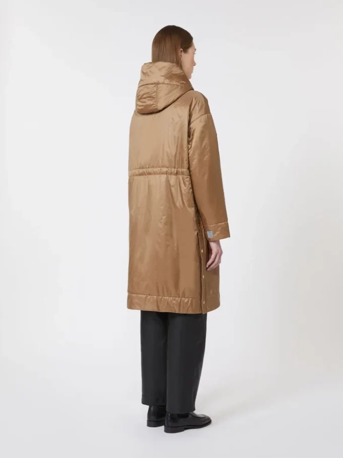 Vandafvisende, polstret parka i canvas, kamel Vandafvisende, polstret parka i canvas, kamel