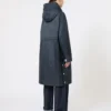 Vandafvisende, polstret parka i canvas, midnatsblå Vandafvisende, polstret parka i canvas, midnatsblå