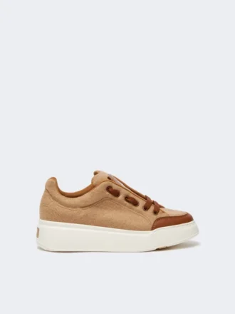 Vandafvisende sneakers i kamel, kamel