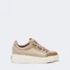 Vandafvisende sneakers i kashmir, beige