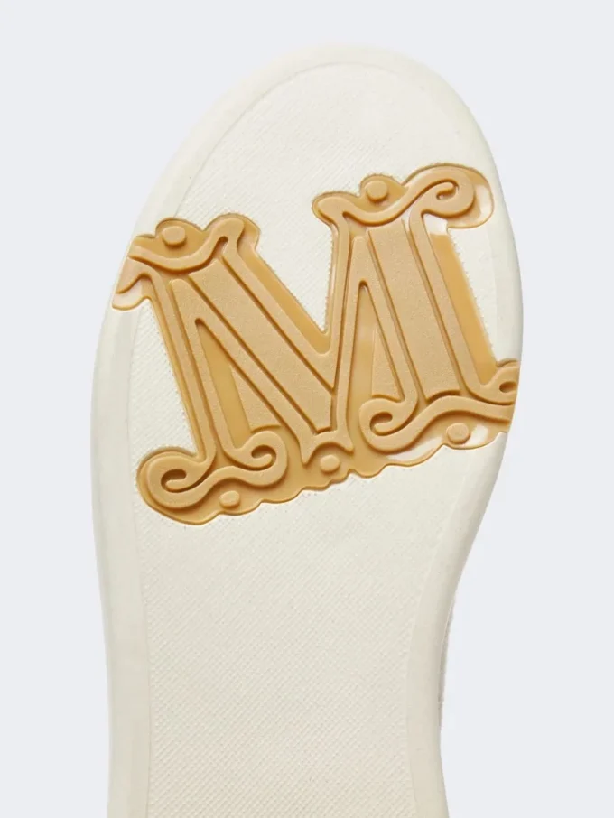 Vandafvisende sneakers i kashmir, beige