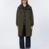 Vandafvisende taffeta-parka, grøn Vandafvisende taffeta-parka, grøn
