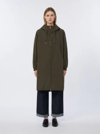 Vandafvisende taffeta-parka, grøn Vandafvisende taffeta-parka, grøn