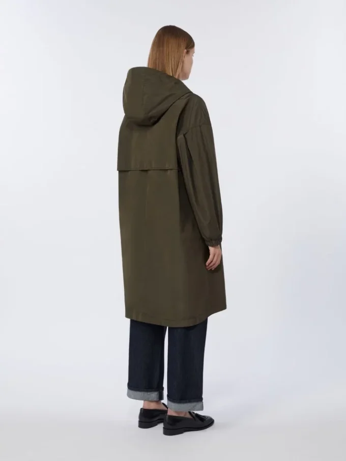 Vandafvisende taffeta-parka, grøn Vandafvisende taffeta-parka, grøn