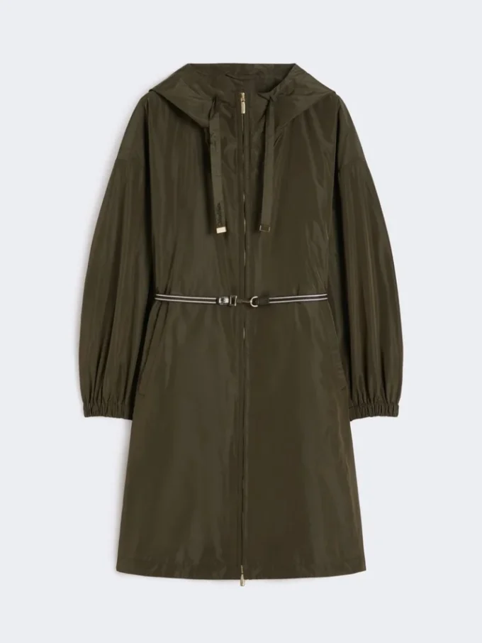 Vandafvisende taffeta-parka, grøn Vandafvisende taffeta-parka, grøn