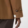 Vandafvisende trenchcoat i bomuld med dobbeltradet knaplukning, tobaksfarvet Vandafvisende trenchcoat i bomuld med dobbeltradet knaplukning, tobaksfarvet