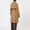Vandafvisende trenchcoat i bomuldsblanding, brun Vandafvisende trenchcoat i bomuldsblanding, brun