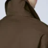 Vandafvisende trenchcoat i twill med bælte, chokolade Vandafvisende trenchcoat i twill med bælte, chokolade