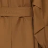 Vandafvisende trenchcoat i twill med dobbeltradet lukning, tobaksfarvet Vandafvisende trenchcoat i twill med dobbeltradet lukning, tobaksfarvet