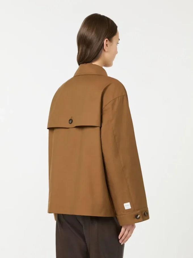 Vandafvisende twill-jakke, tobak