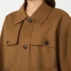 Vandafvisende twill-jakke, tobak