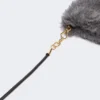 Vante i uld og alpaca-teddy, mellemgrå Vante i uld og alpaca-teddy, mellemgrå