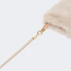 Vanter i alpaca og uld-teddy-stof, beige Vanter i alpaca og uld-teddy-stof, beige