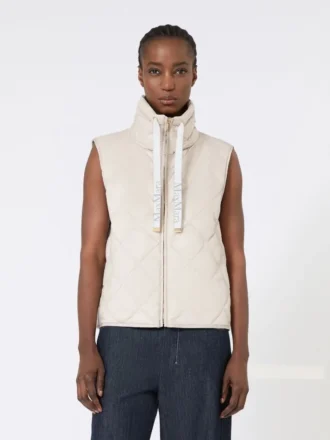 Vatteret, vandafvisende nylon-canvas-vest, sand