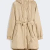 Vendbar, polstret parka i vandafvisende canvas, beige Vendbar, polstret parka i vandafvisende canvas, beige