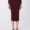 Viskose pencilskirt, bordeaux Viskose pencilskirt, bordeaux