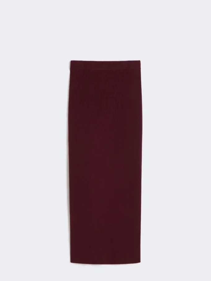 Viskose pencilskirt, bordeaux Viskose pencilskirt, bordeaux